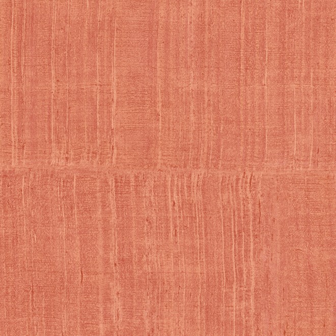 Textuur van Arte Katan Silk behang in koraalrood met een subtiele zijdeachtige structuur.