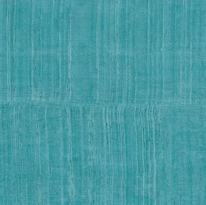 Aqua-blauw behang met een zijdeachtige textuur en subtiele verticale lijnen uit de Arte Katan Silk collectie.