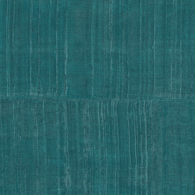Teal-kleurig Arte Katan Silk 11524 behang met een zijdeachtige textuur en subtiele verticale lijnen.
