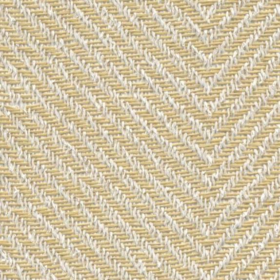 Detail van de Arte Marquesa Atuona 31723-buttercream wandbekleding met een visgraatpatroon in beige en crème.