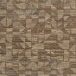 Beige-bruin behang met een abstract geometrisch patroon uit de Arte Marquesa Cyperus collectie.