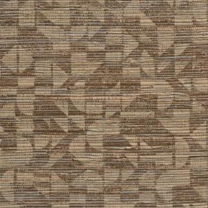 Beige-bruin behang met een abstract geometrisch patroon uit de Arte Marquesa Cyperus collectie.