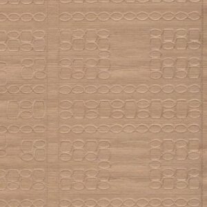 Textielpatroon Arte Marquesa Taio 31714 in blushkleur met geometrische, geborduurde vormen.