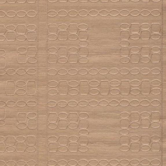 Textielpatroon Arte Marquesa Taio 31714 in blushkleur met geometrische, geborduurde vormen.