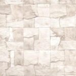 Beige Arte Melaky Alba 40700 behang met een textuur van onregelmatige, vierkante panelen met een natuurlijke, geweven uitstraling.
