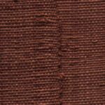 Close-up van het bruine, geweven behang Arte Melaky Farini 40727 van Buningh met zichtbare textuur.