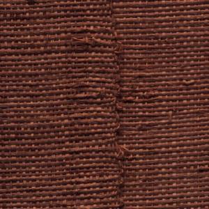 Close-up van het bruine, geweven behang Arte Melaky Farini 40727 van Buningh met zichtbare textuur.