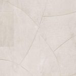 Lichtgekleurd Arte Melaky Rubra wandpaneel in champagne white met een abstract geometrisch patroon.