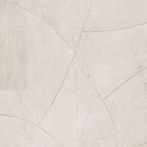 Lichtgekleurd Arte Melaky Rubra wandpaneel in champagne white met een abstract geometrisch patroon.