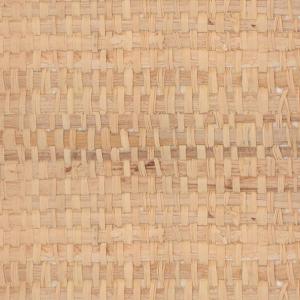 Vlechtwerkpatroon van natuurlijk ogend behang in beige- en zandtinten uit de Arte Melaky Tana collectie.