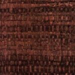 Donkerbruin geweven behang met een natuurlijke, vezelachtige textuur uit de Arte Melaky Tana collectie.