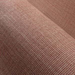 Detailopname van de textuur van de Arte Merino Lana 63510 stof in een roodbruine tint.