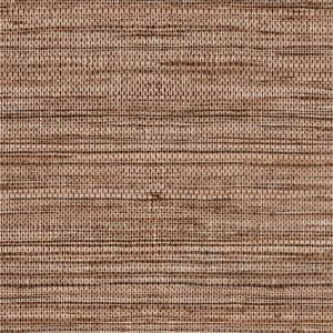 Bruin geweven behang met een natuurlijke textuur uit de Arte Pampas Sombra collectie.