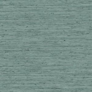 Structuurbehang Arte Pampas Motas 73507 met een horizontaal geweven patroon in blauwgroene tint.