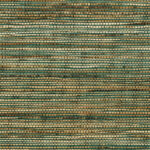 Close-up van het geweven Arte Sambe behang 54551 met natuurlijke tinten groen, bruin en beige.