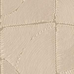 Beige Arte-Tali Atlas 64534A behang met een reliëfpatroon van gebogen en rechte lijnen in abstracte vormen.