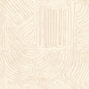 Lichtbeige Arte Tali Tamba 60721 behang met een subtiel reliëf en geometrisch patroon.