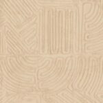 Beige behang met een reliëf van abstracte, geometrische patronen uit de Arte Tali Tamba 60723 collectie.