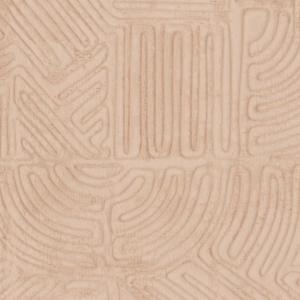 Beige behang met een abstract reliëfpatroon uit de Arte Tali Tamba 60726 collectie van Buningh.