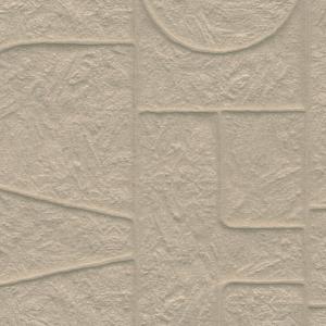 Reliëfstructuur van het Arte-Terra Arcane 23912 behang met geometrische vormen in een zandkleurige tint.
