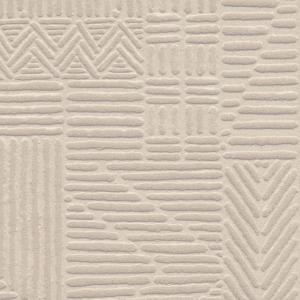 Beige Arte-Terra Carvato 23921 behang met een reliëf van geometrische patronen en lijnen.