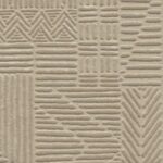 Reliefachtig Arte-Terra Carvato 23922 behang met geometrisch patroon in zandtinten.