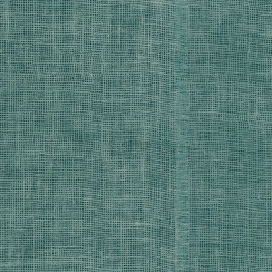 Structuur van turquoise Arte Uno behang met een geweven textielachtig patroon.
