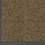 Bruin behang met een fijn goudkleurig bloemenpatroon uit de Arte Ajoura Les Forêts collectie in de kleur walnut.