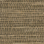 Behang met een abstract geweven structuur in eikentinten uit de Arte Ajoura Les Forêts-collectie.