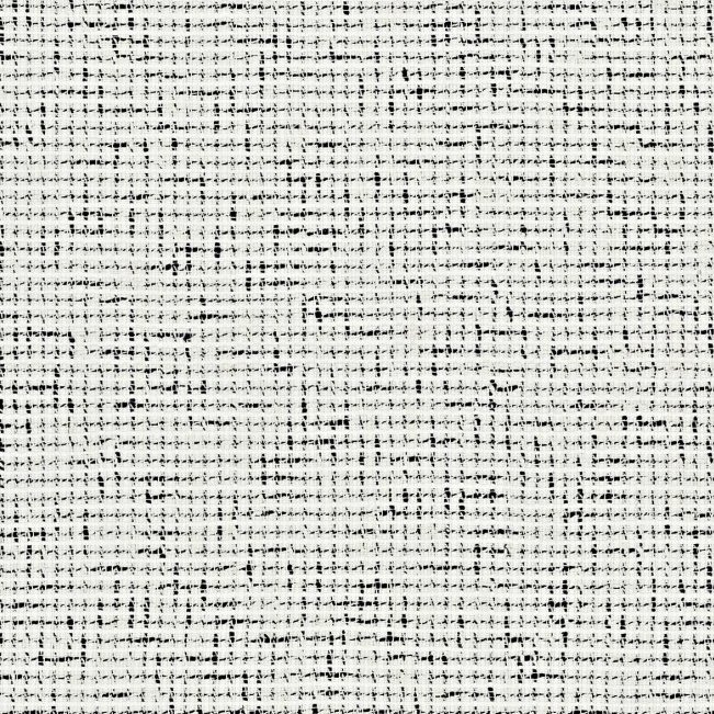 Textuur van Arte behang Atelier Mademoiselle Tweed AT-34 met een geweven zwart-wit patroon.