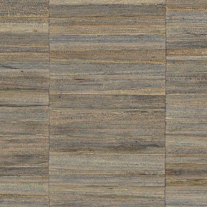 Natuurlijk ogend Arte-behang uit de Atelier-collectie met een horizontaal geweven textuur in aardetinten.