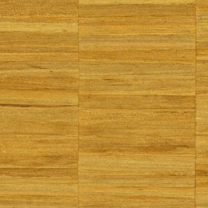 Goudbruin Arte-behang uit de Atelier Naturally Beautiful-collectie met een horizontaal geweven textuurpatroon.