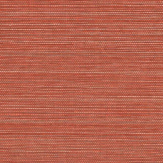 Rood geweven Arte-behang uit de Avalon Marsh 31506 collectie met een fijne horizontale textuur.