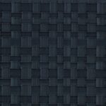 Donkerblauw Arte-behang uit de Avalon Weave-collectie met een geweven structuurpatroon.