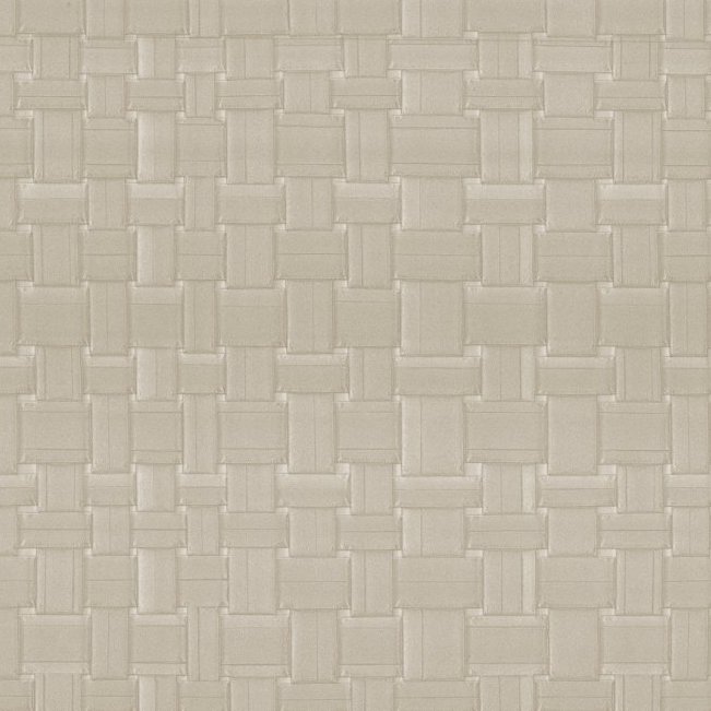 Beige Arte-behang Avalon Weave 31577 met een geweven patroon in rasterstructuur.