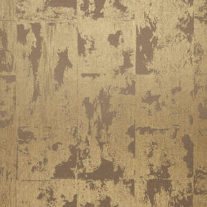 Goudkleurig Arte-behang uit de Boutique collectie met een verweerd patina-effect en abstracte textuur.