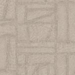 Beige wandbekleding met een gestikt patchworkpatroon uit de Arte Essentials Costura Bojagi-collectie.