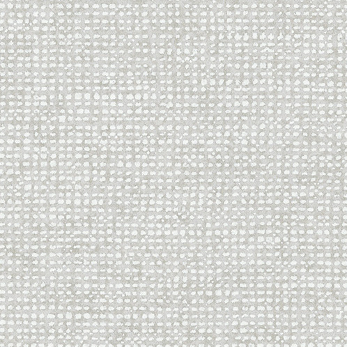 Grijs textuurbehang met een fijn, geweven rasterpatroon uit de Arte Essentials Les Nuances Chanderi collectie.