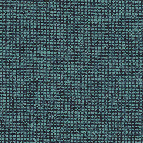 Blauwgroen Arte-behang uit de Essentials Les Nuances collectie met een subtiel raster van stippen in reliëf.