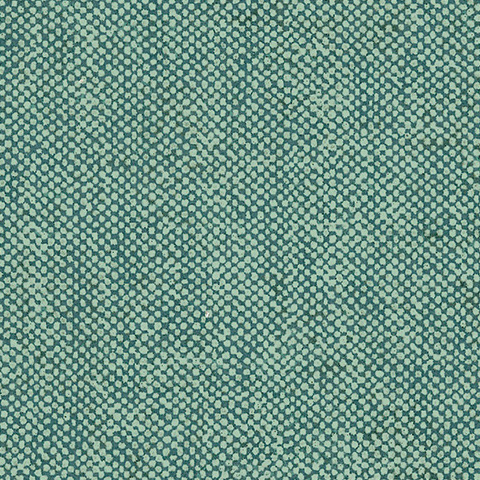 Gedetailleerd patroon van Arte-behang Essentials Les Nuances Granville 91613 in blauwgroene tinten.