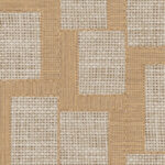 Beige en bruin Arte-behang uit de Essentials Totem Esparto Africano-collectie met een geweven, geometrisch patroon.