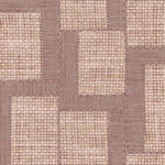 Beige en bruin Arte-behang uit de Essentials Totem Esparto Africano collectie met een geometrisch geweven patroon.