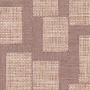 Beige en bruin Arte-behang uit de Essentials Totem Esparto Africano collectie met een geometrisch geweven patroon.