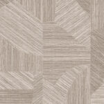 Beige Arte-behang uit de Essentials Tangram Caprice 24006 collectie met een geometrisch patroon van fijne horizontale en verticale lijnen.