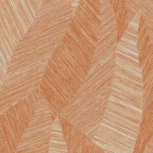 Abstract patroon van Arte behang uit de Essentials Tangram Bounty 24021 collectie in warme terracottatinten.