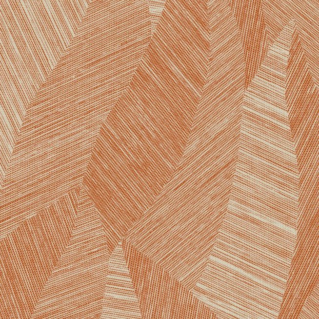 Abstract patroon van Arte behang uit de Essentials Tangram Bounty 24021 collectie in warme terracottatinten.