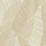 Beige en goudkleurig Arte-behang uit de Essentials Tangram-collectie met een geometrisch lijnpatroon.