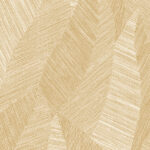 Beige en goudkleurig Arte Essentials Tangram Bounty 24027 behang met abstract geometrisch patroon van fijne lijnen.