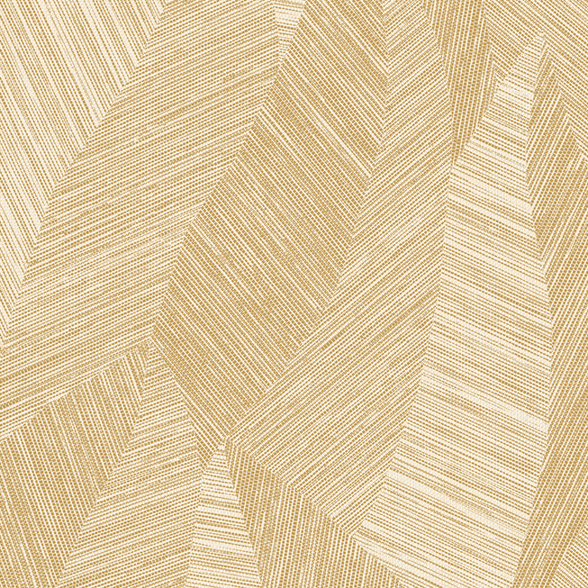 Beige en goudkleurig Arte Essentials Tangram Bounty 24027 behang met abstract geometrisch patroon van fijne lijnen.
