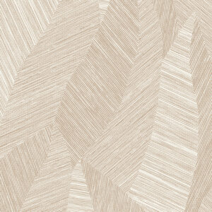 Beige Arte behang uit de Essentials Tangram collectie met een abstract geometrisch patroon in reliëf.
